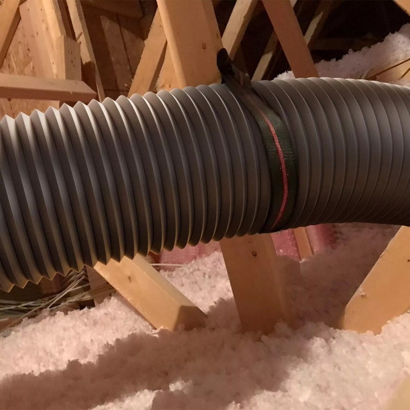 iPower Flexible 12 inch 25 Feet Aluminum Ducting 4 Layer