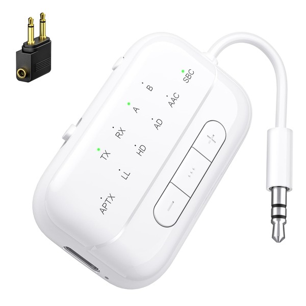 SONRU Bluetooth 5.3 Adapter Transmitter Airfly Flugzeug Gadgets, 2 in