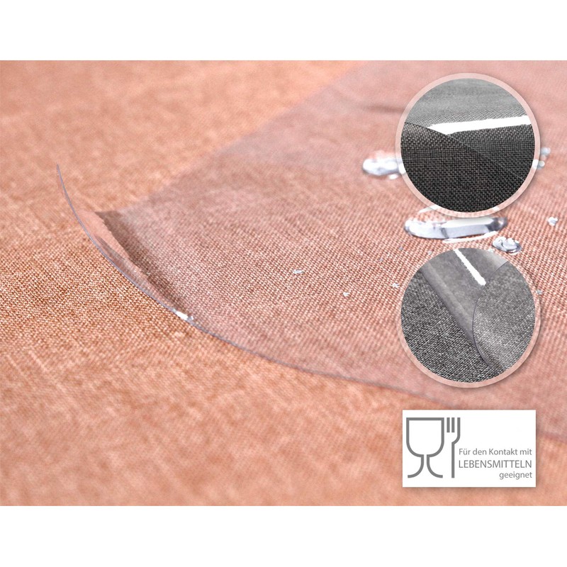 Beautex Transparent Table Film, High-Quality, Easy-to-Clean Tablecloth, Tested Table Protection