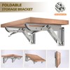 Folding Console Heavy Duty 300 mm, Pack of 2 Stainless