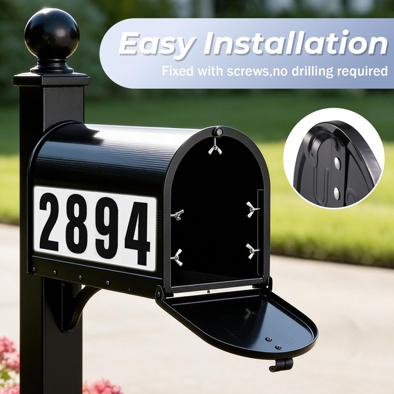 Moxweyeni 6 1/4 x 8 Inch Mailbox Door Replacement with