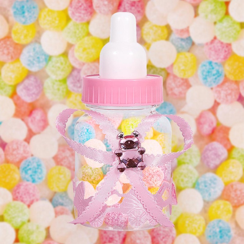 50Pcs Candy Chocolate Bottles Box For Baby Shower Party Favors
