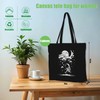 Decohim 4 PCS Cute Astronaut Moon Canvas Tote Bag Canvas