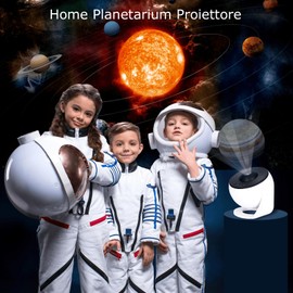 YunLone YunLone Home Planetarium Star Projector Galaxy Light Night Lights with 12Film Discs, Nebula/Moon/Celestial Galaxy Projector, 6500K Brightness, Zoom, Timer & Rotation Control, 3D Light Projector