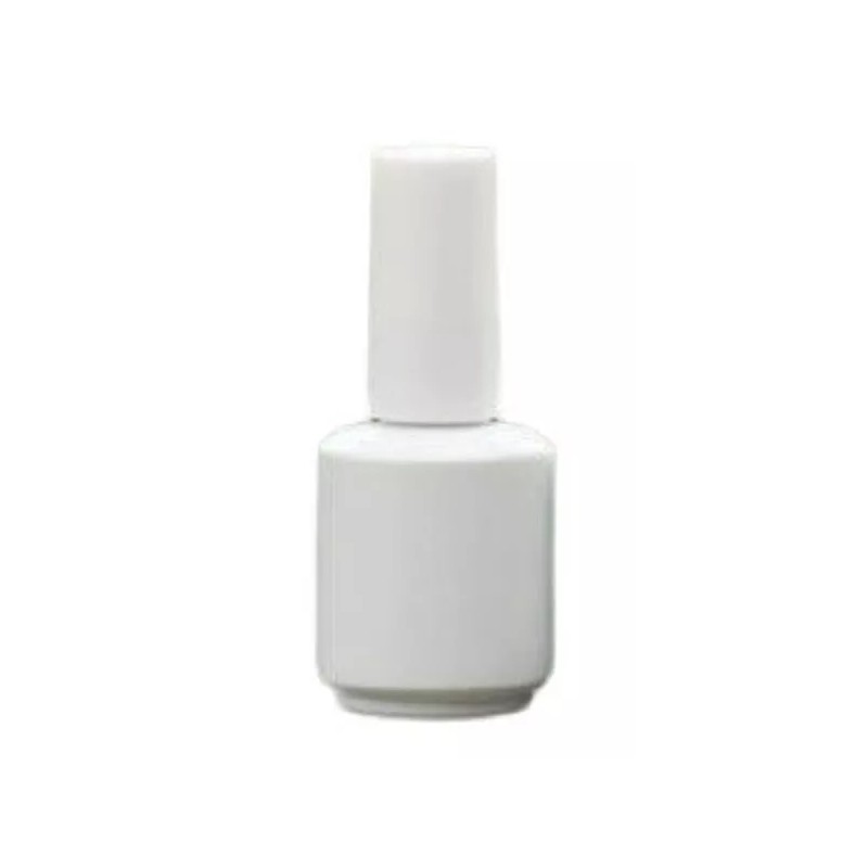 Burmax Empty White Amber Glass Nail Polish Bottle 15 ml