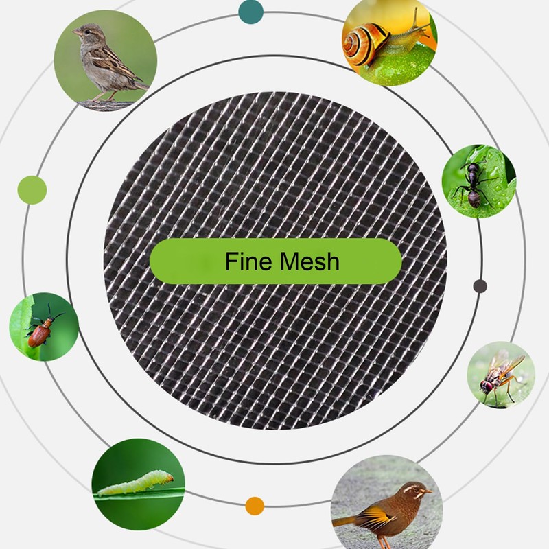 60 Pcs 5.9''×7.8'' Drawstring Fruit Netting Bags, Reusable Garden Netting