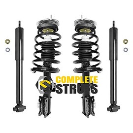 COMPLETESTRUTS - Front Quick Complete Strut Assemblies with Coil Springs and Rear Shock Absorbers Replacement for 2001-2009 Volvo S60 FWD - Set of 4