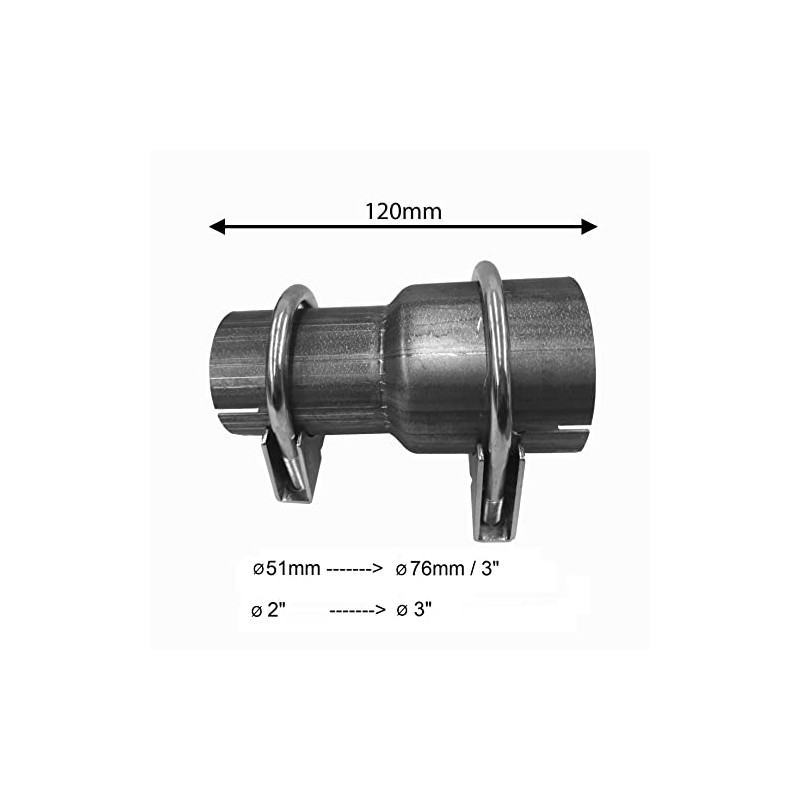 Pipe Reducer Diameter 51 mm / 2 Inch to Diameter