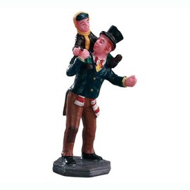Lemax - Caddington Village - Figurine: Bob Cratchit and Tiny Tim
