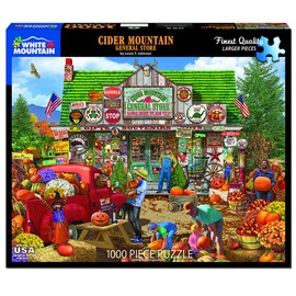 White Mountain Puzzles Cider Mountain General Store - 1000 Piece Jigsaw Puzzle