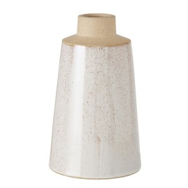 Boltze Catrinia 2026124 Vase (Container in Beige & Light Grey, Matt, Stoneware, 12 x 12 x 19 cm, Flower Vase)