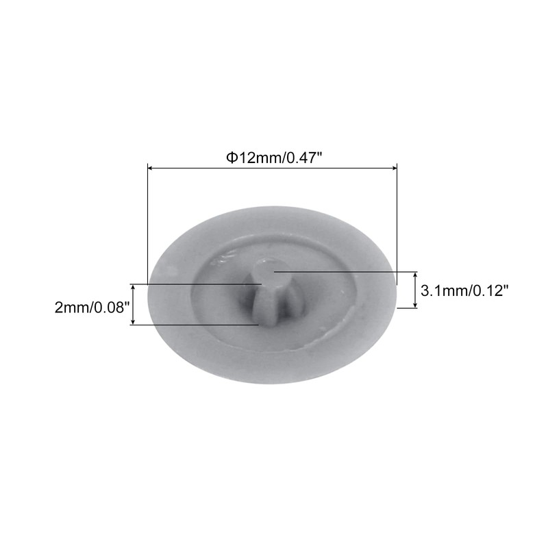 sourcing map 100PCS Screw Cap Covers, 12mm Waterproof Plastic Screw