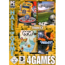 4Games Vol. 8 (18 Wheels of Steel - Pedal to the Metal / Euro Club Manager 2005-2006 / Eets / Fastlane Pinball)