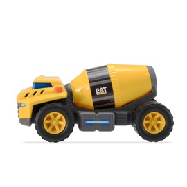 CAT Construction Toys, Future Force Cement Mixer Toy, with Lights and Sounds, Ages 3+ Yellow - Electro-Power Sounds, Next-Gen Glow Effects, Articulated Features - Indoor/Outdoor Play!