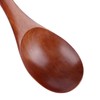 5Pcs Wooden Soup Spoon with Curved Handle Multi Purpose Rice