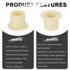 sourcing map 6Pcs Flanged Sleeve Bearing, Plastic Bushing ID 10mm