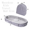 Mooedcoe Foldable Toddler Floor Bed with Sides, Folding Toddler Bed
