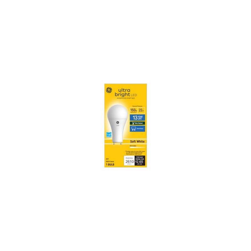 GE Lighting 93129364 GE LED 22W A21 Bulb - Quantity