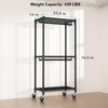 FUTASSI P3 Mini Rolling Clothes Rack, Clothing Racks for Hanging