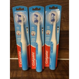 Colgate 3X Colgate 360 Sonic Floss-Tip Soft Battery Powered Electric Toothbrush
