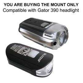 BLITZU New Improved Bike Light Mounting Bracket Strap for Gator 320, Gator 390 and Gator 450 Headlight (Gator 390)