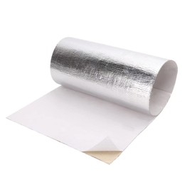 HANSWAY Aluminized Heat Shield Thermal Barrier Adhesive Backed Heat Mat (12''X12'')