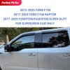 YQAUTEC Window Visors for 2015-2026 Ford F-150 & Super Duty