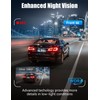4K Dashcam Auto Vorne Hinten mit Hardwire Kit, WiFi Dash