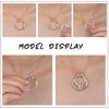 Ring Holder Chain Sterling Silver Rose Gold Horseshoe Necklace Engagement