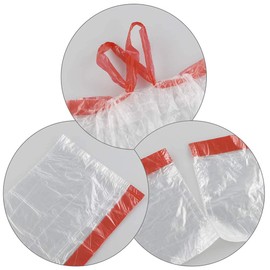 Waikhomes Bolsas de basura de plástico con cordón de 2.6 galones, bolsas de basura pequeñas, 108 unidades, transparentes