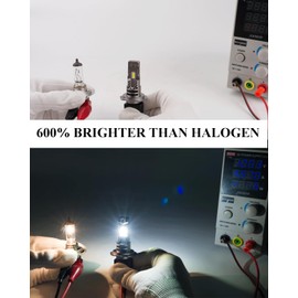 SEALIGHT H7 Fog light Combo, 1:1 Size, Super Bright Cool White Light Bulbs, Pack of 2