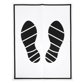 FAVOMOTO 50pcs Disposable Paper Foot Mats - Portable Vehicle Foot Pads Folding Floor Mats Paper Floor Mat for Cars Automotive Floor Mats Car Mats Protector