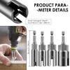 4 Pack Hex Shank Nut Driver Safe High Efficient Wing