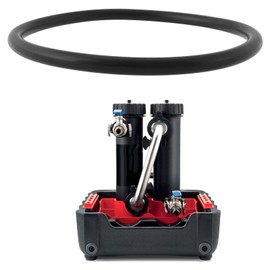 Create idea 4 Stück Filter Top Nitrilkautschukdichtungen 75x5mm Filter O-Ringe Kompatibel mit Adey Magnaclean Professional 2 Micro 2 Schwarz