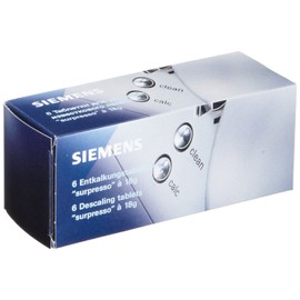 Siemens TZ60002 Descaling Tablets for Fully Automatic Coffee Machines EQ.8, EQ.7, EQ.5 and Fully Automatic Coffee Machines