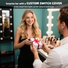 YNQIZKI Silver Shining Light Switch or Outlet Covers - Sparkling