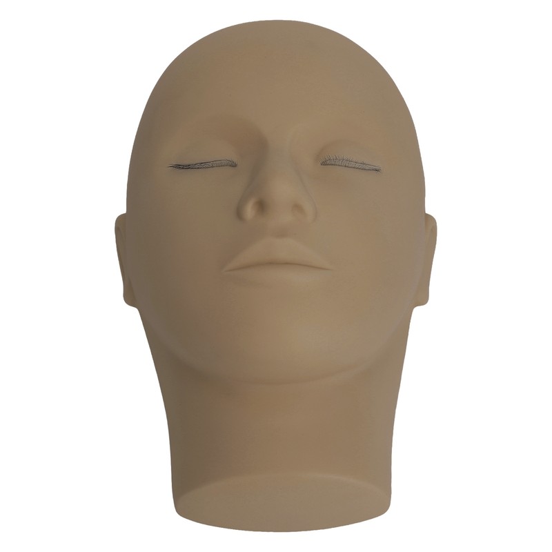 Eyelash Extension Mannequin Head 3 Layer Lashes Makeup Beauty Silicone