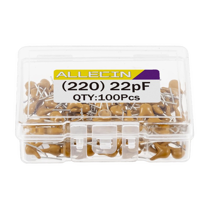 ALLECIN 22pF 220 Ceramic Capacitors 22pF-220 Multilayer Monolithic Capacitor (Pack