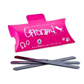 Groomi Tool Spares Kit - Handle Purchased Seperately - Three Stainless Steel Animal Grooming Combs Included, Suitable for Dogs, Cats, Horses & More