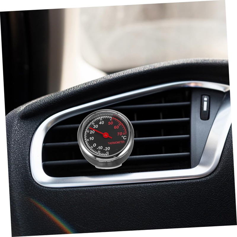 CHILDWEET 2pcs Car Thermometer Durable Vehicle Monitor with Easy to