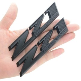 Tomilia 2pcs 5"" Z71 Off-Road Rear Trunk Emblems Door Side Sport Badge Replacement for Chevy (Matte Black), EI-SilveCutom#2