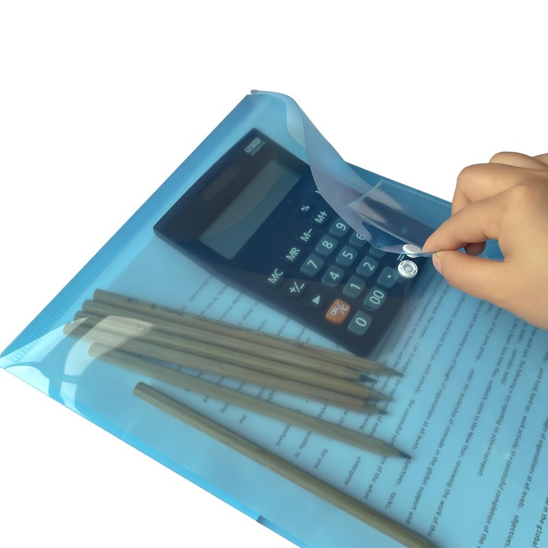 Plastic Wallets Folders - 28 Pack A4 Coloured Document Folder