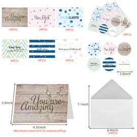 GOGOBAY Appreciation Cards for Employee Teachers,24 You Are Awesome Cards with Envelopes and Stickers,Thank You Cards, Appreciation Gifts for Employee,Employee Appreciation Cards