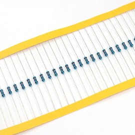 GERUI 200 Pieces 1/2 W 1% Tolerance Multiple Specifications and Models of Ohmic Resistance Ohm Metal Film Resistance Resistance for DIY Electronic Projects and Experiments (1MΩ)