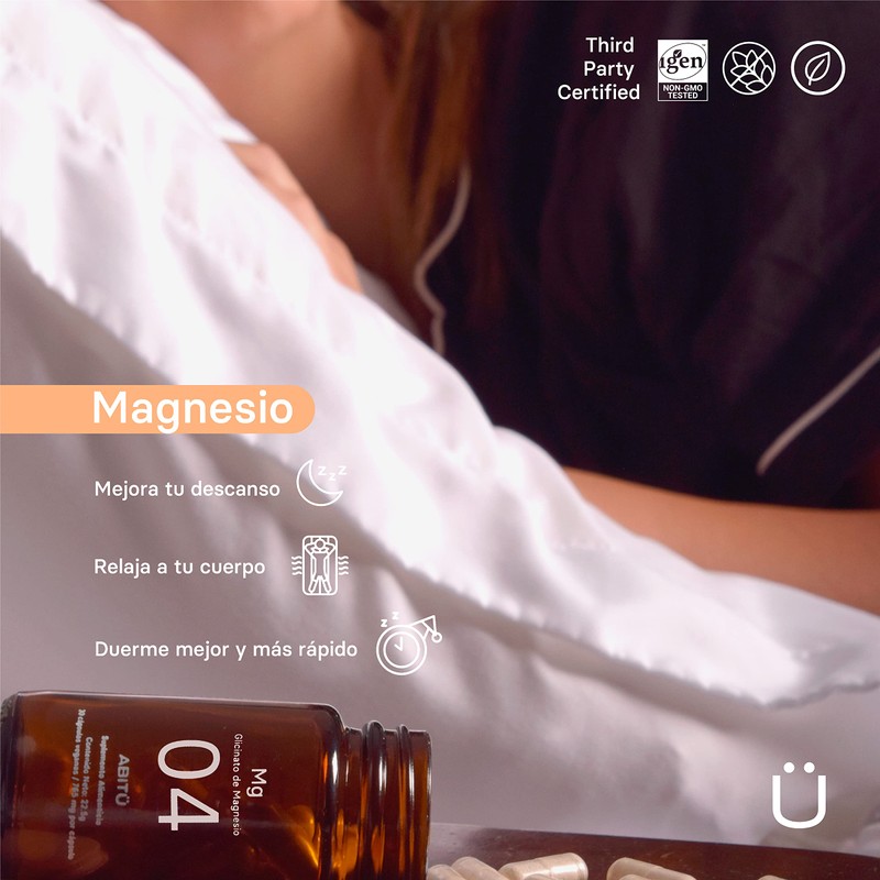 Magnesio (Glicinato de Magnesio 450 mg, 30 cápsulas)