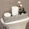 [Larger Compartments] Toilet Tank Topper Paper Basket - Multiuse Hand