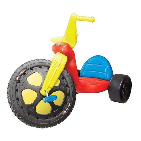 The Original Big Wheel,Blue-Yellow-Red, Giant 16' Wheel Ride On Tricycle,3 Position Seat - Trike, Kid Powered Pedal Bike,50th Year, Sit Down Riding Around Outdoor Toy, Ages 3-8 (19053)