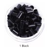 Microchip Jumbo Para Extensiones De Cabello 1000 Pzas Color Negro