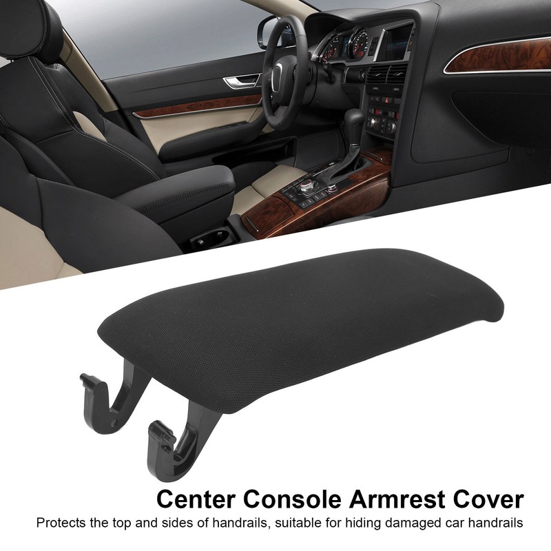Center Console Armrest Cover Black Square 4B0864245AG Replacement for A6