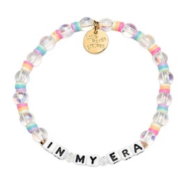 Little Words Project Original and Friendship Bracelet, Made with Colorful Beads and Plated Brass Hardware, Handcrafted Design & Positive Message, L/XL, Plastic, no gemstone